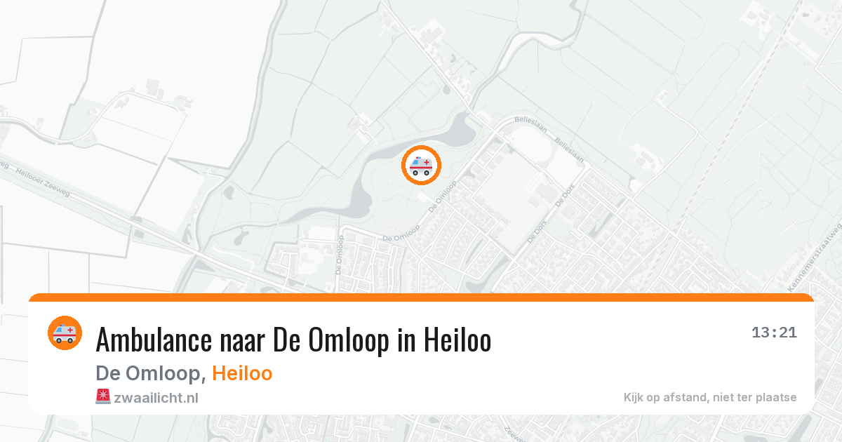 Ambulance naar De Omloop in Heiloo — 27 apr 2026