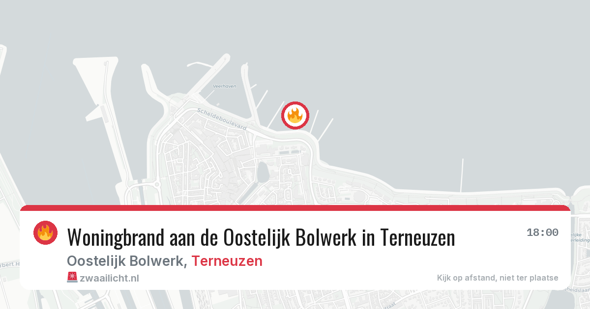 Woningbrand aan de Oostelijk Bolwerk in Terneuzen — 1 aug 2026