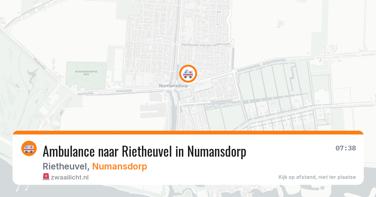 Ambulance naar Rietheuvel in Numansdorp — 1 apr 2026