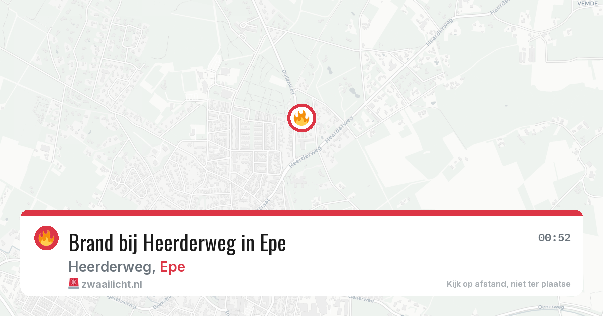 Brand bij Heerderweg in Epe — 19 jun 2026