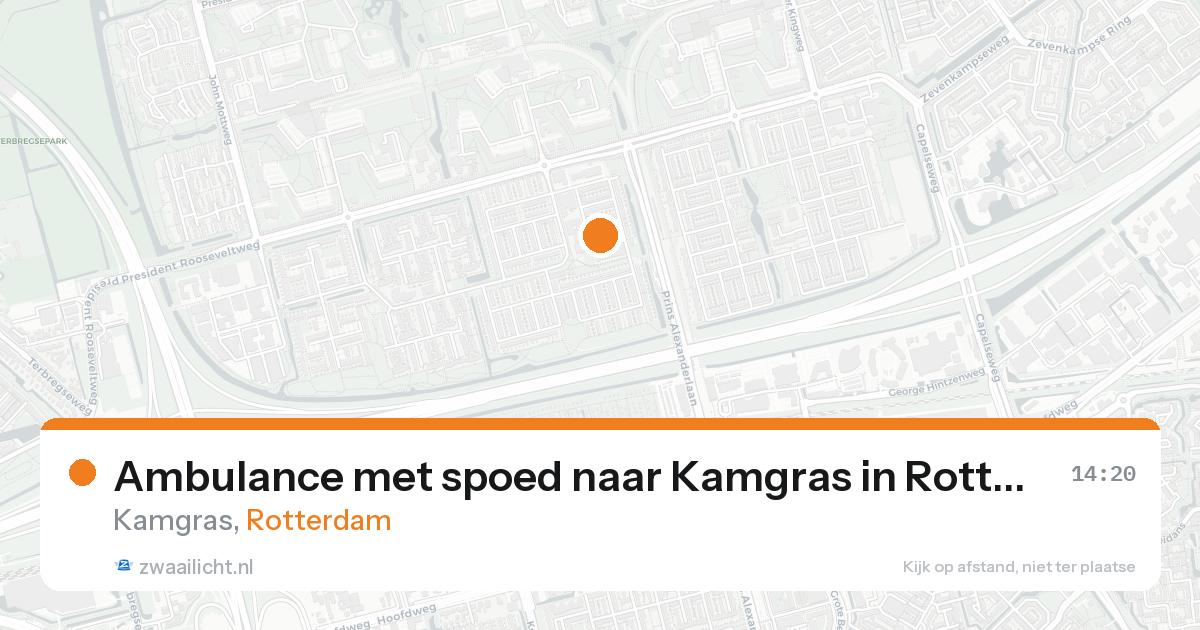Ambulance met spoed naar Kamgras in Rotterdam — 7 feb 2026