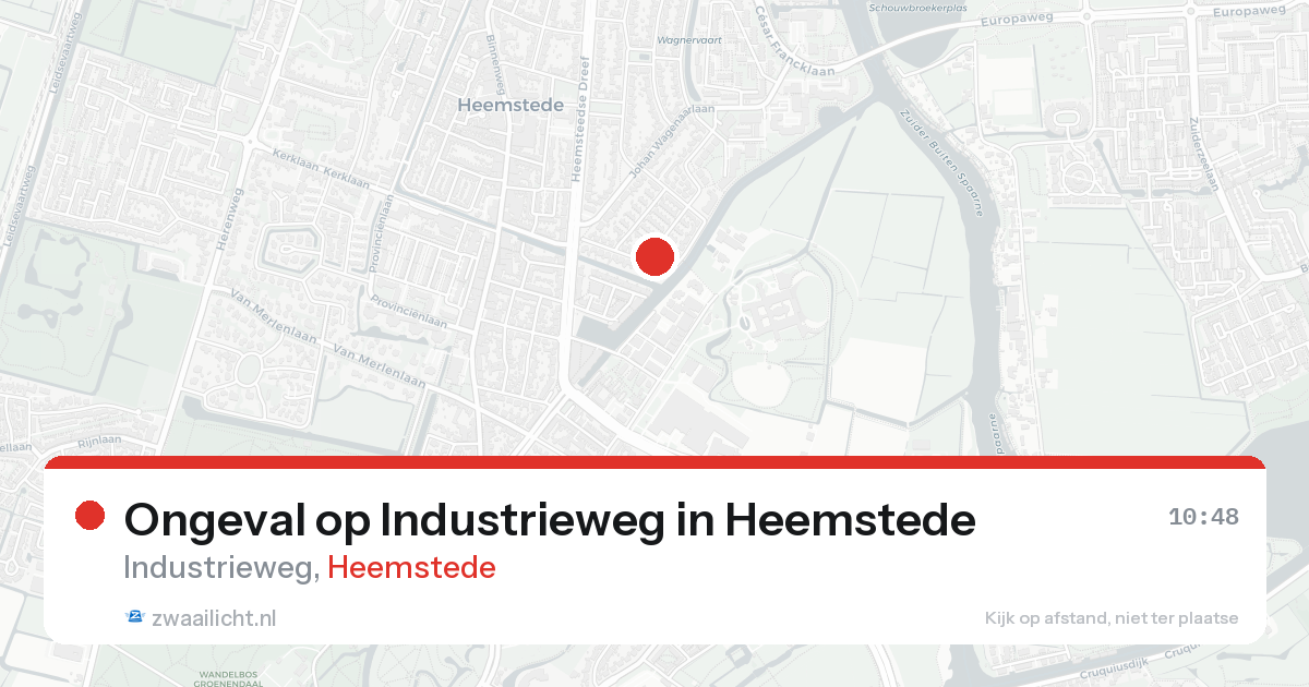 Ongeval op Industrieweg in Heemstede — 31 jan 2026