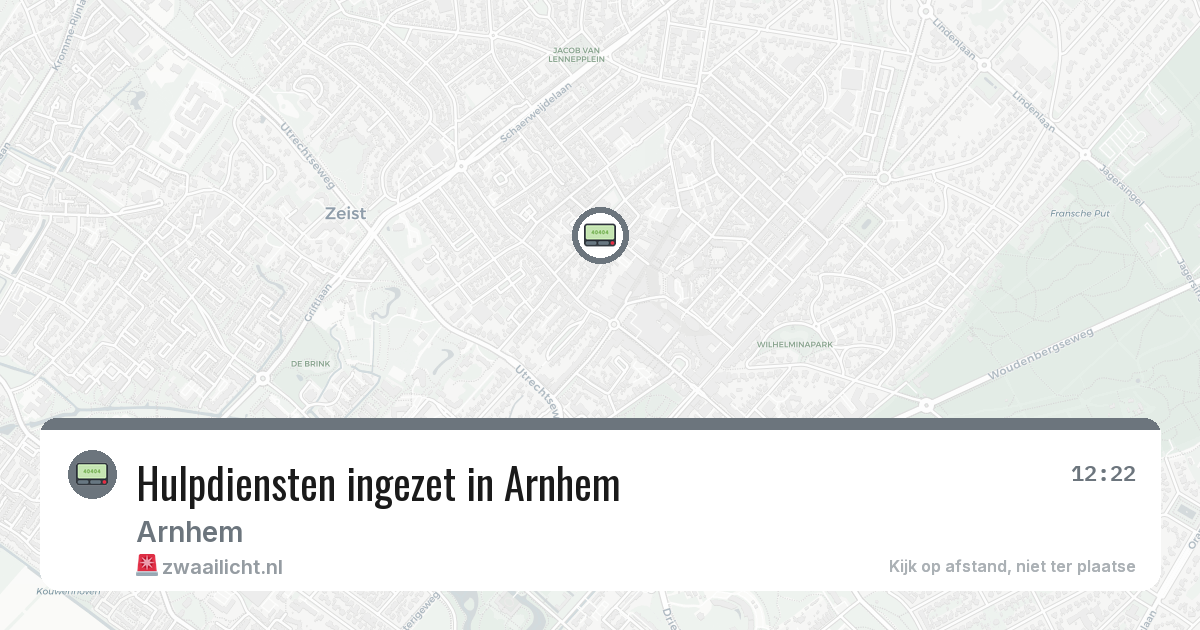 Hulpdiensten ingezet in Arnhem — 6 feb 2026 | 🚨 Zwaailicht.nl