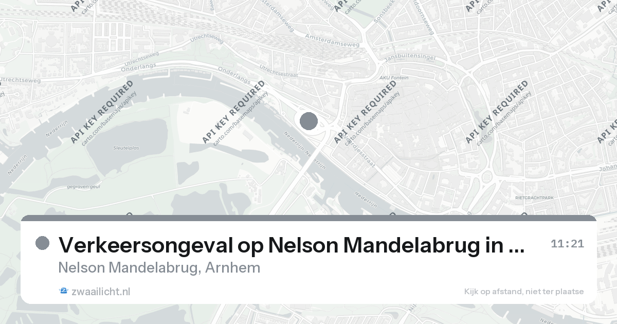 Verkeersongeval op Nelson Mandelabrug in Arnhem — 26 aug 2026