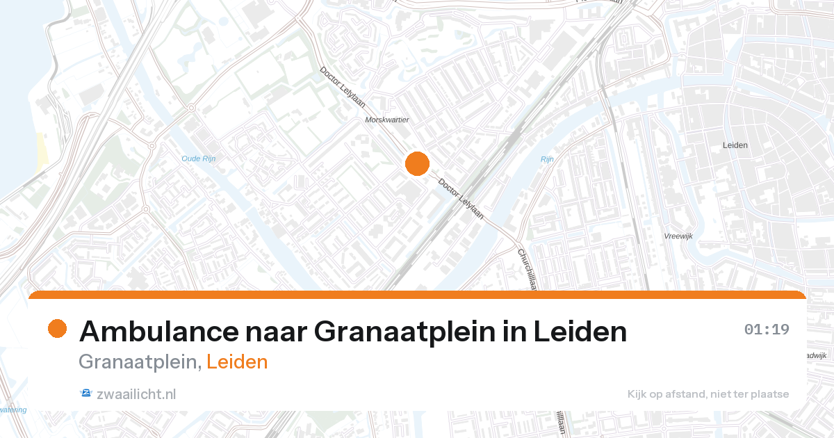 Ambulance naar Granaatplein in Leiden — 1 feb 2026