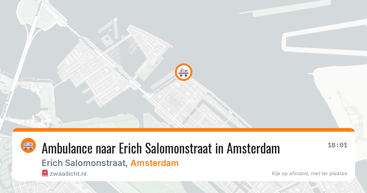 Ambulance naar Erich Salomonstraat in Amsterdam — 8 jul 2026