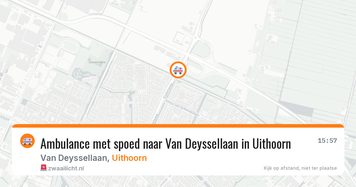 Ambulance met spoed naar Van Deyssellaan in Uithoorn — 7 apr 2026