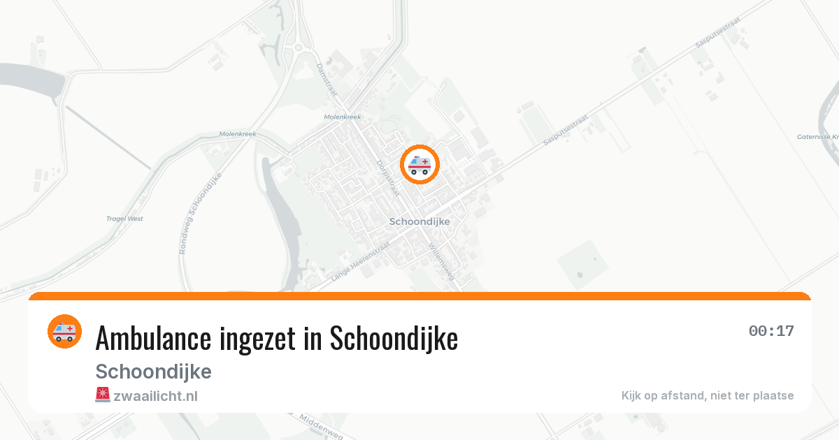 Ambulance ingezet in Schoondijke — 27 apr 2026