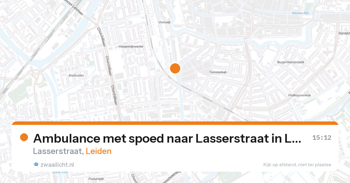 Ambulance met spoed naar Lasserstraat in Leiden — 2 feb 2026