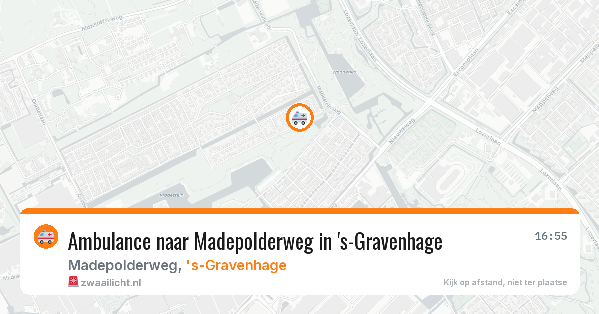 Ambulance naar Madepolderweg in 's-Gravenhage — 4 jun 2026