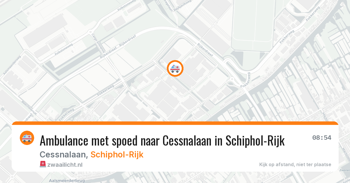 Ambulance met spoed naar Cessnalaan in Schiphol-Rijk — 17 jan 2026