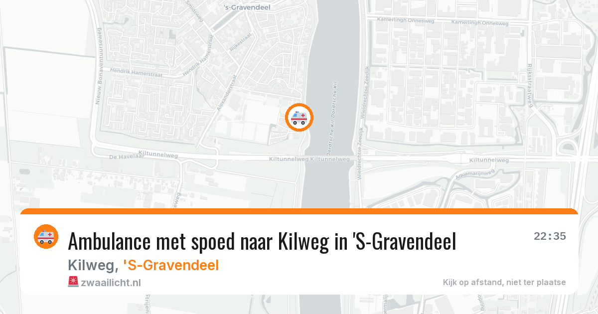 Ambulance met spoed naar Kilweg in 'S-Gravendeel — 3 apr 2026