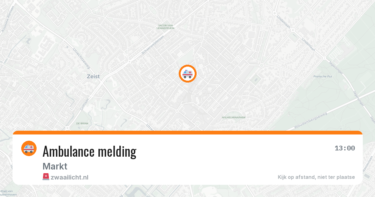 Ambulance melding — 9 apr 2026
