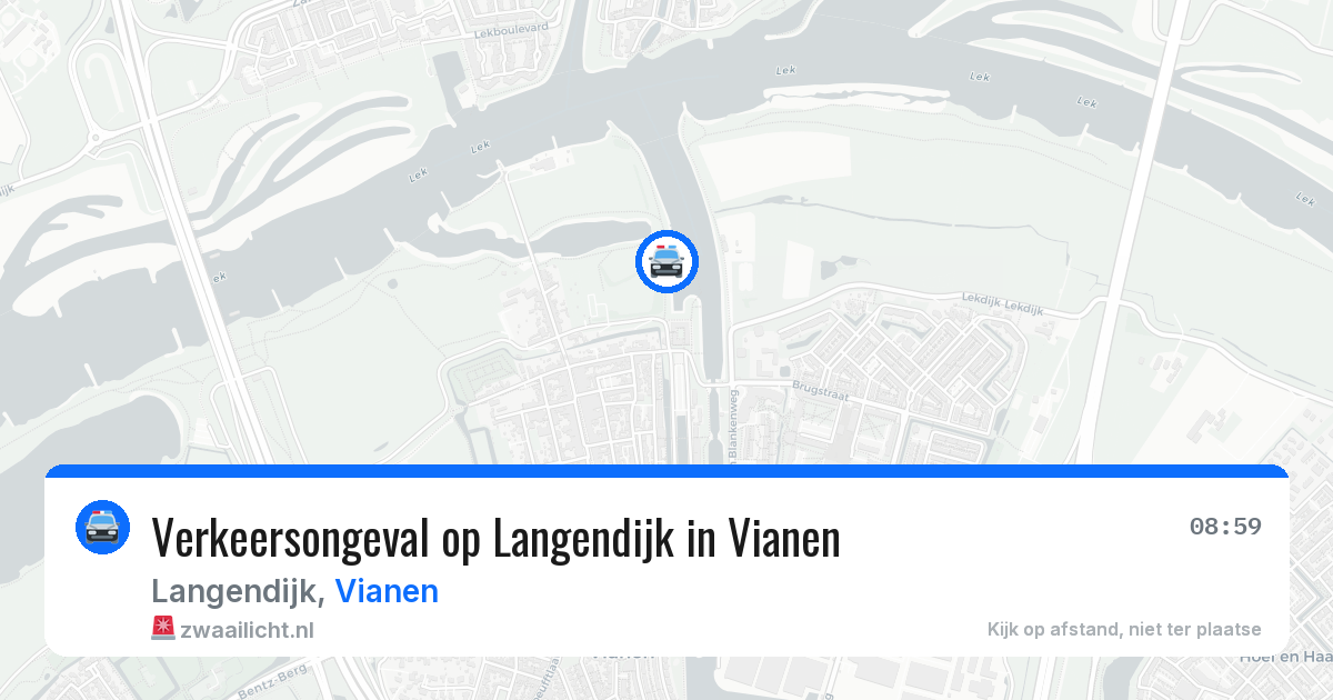 Verkeersongeval op Langendijk in Vianen — 13 mei 2026