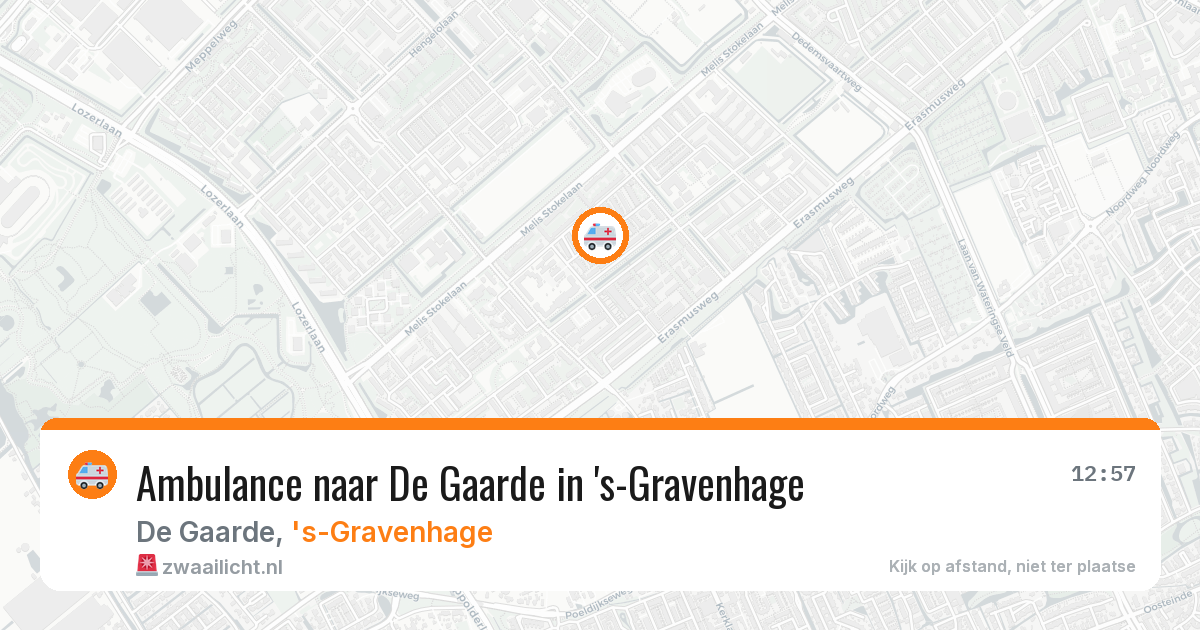 Ambulance naar De Gaarde in 's-Gravenhage — 6 apr 2026