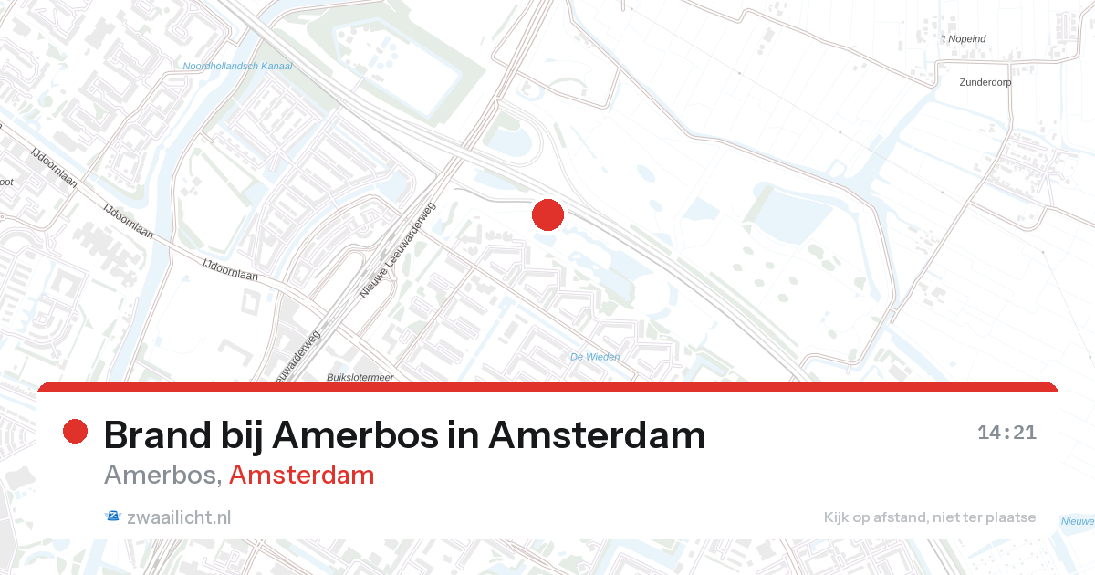 Brand bij Amerbos in Amsterdam — 26 aug 2026
