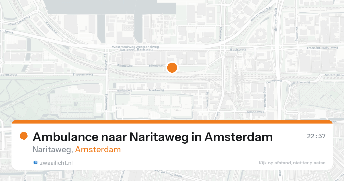 Ambulance naar Naritaweg in Amsterdam — 21 aug 2026