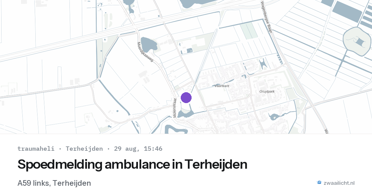 Spoedmelding ambulance in Terheijden — 29 aug 2026