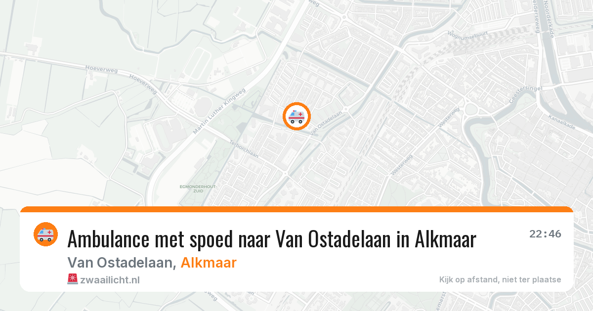 Ambulance met spoed naar Van Ostadelaan in Alkmaar — 20 jan 2026