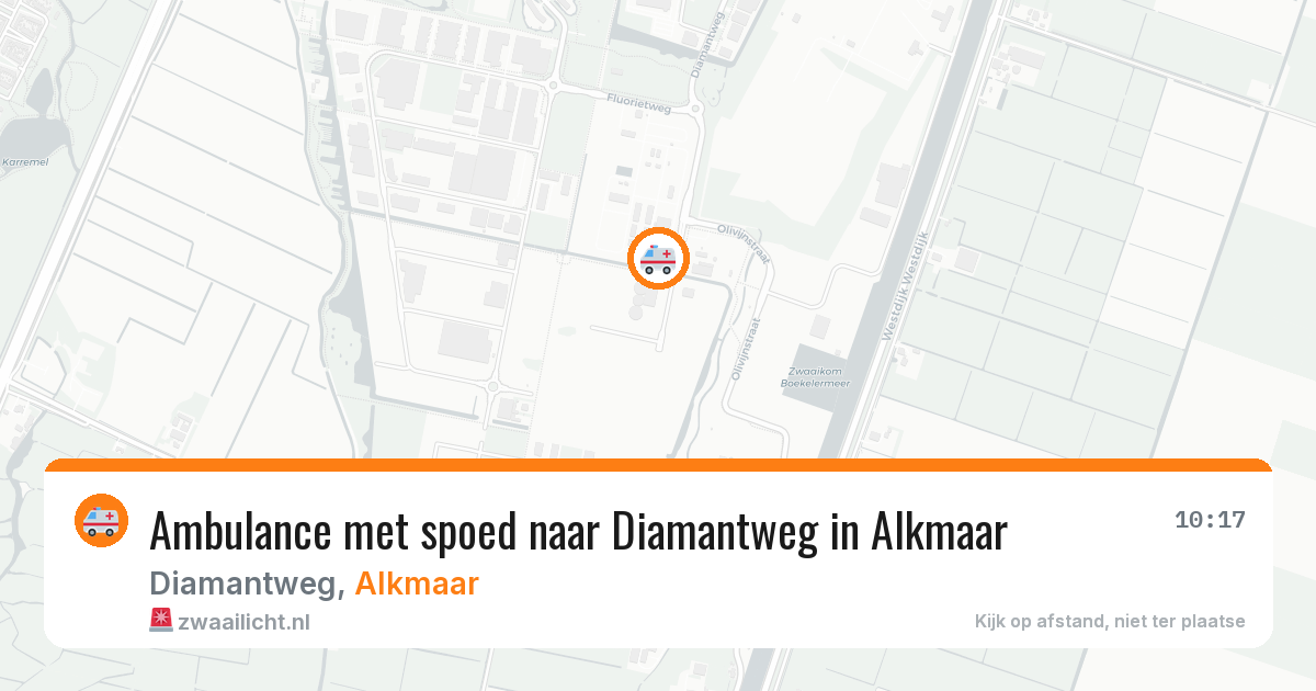 Ambulance met spoed naar Diamantweg in Alkmaar — 3 apr 2026