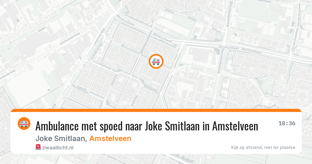 Ambulance met spoed naar Joke Smitlaan in Amstelveen — 10 jun 2026