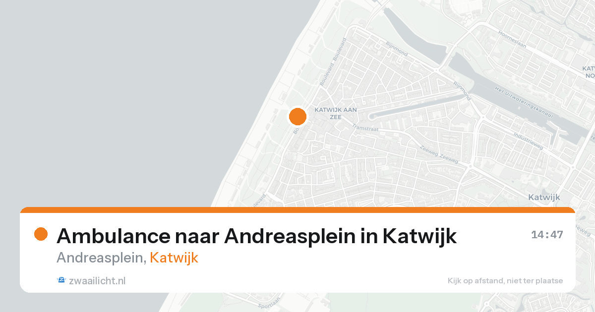 Ambulance naar Andreasplein in Katwijk — 23 aug 2026