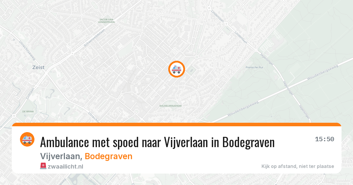 Ambulance met spoed naar Vijverlaan in Bodegraven — 22 jan 2026