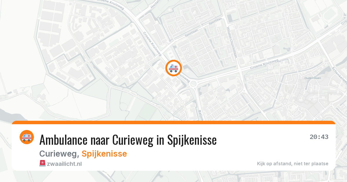 Ambulance naar Curieweg in Spijkenisse — 6 aug 2026