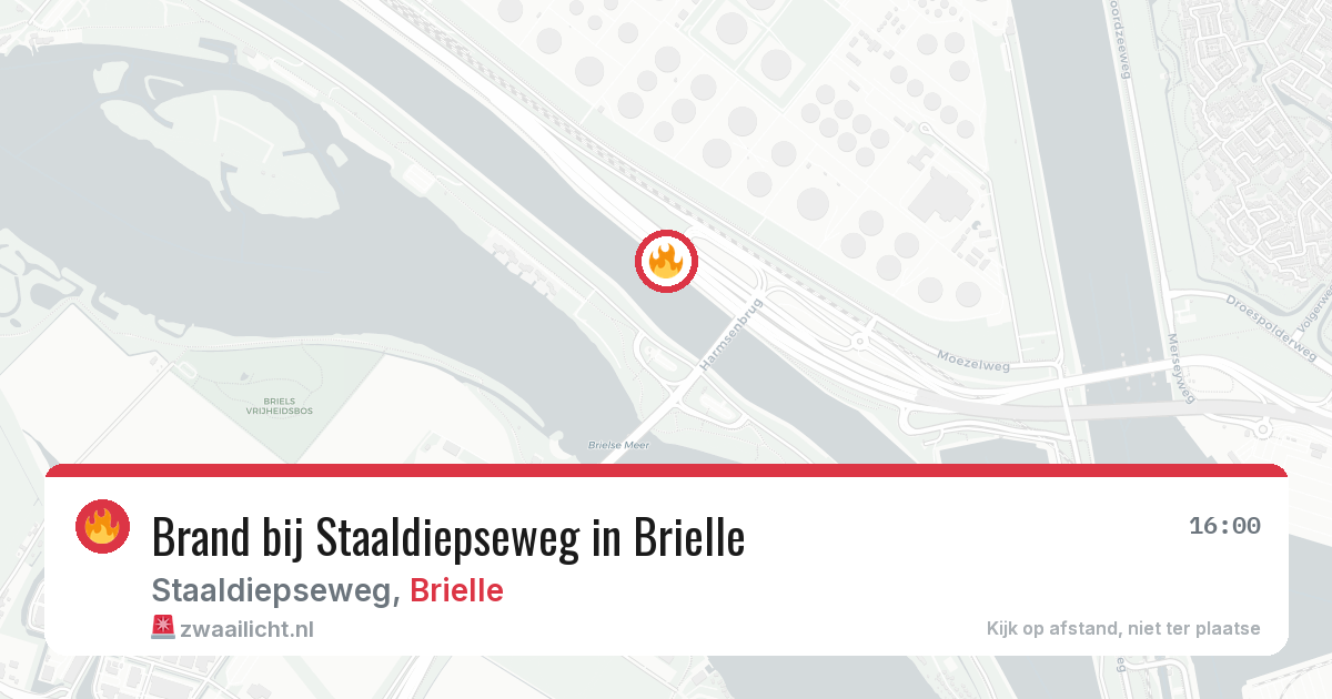 Brand bij Staaldiepseweg in Brielle — 11 jul 2026