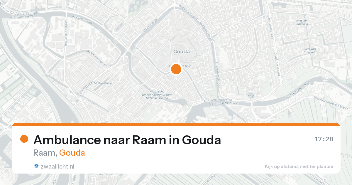 Ambulance naar Raam in Gouda — 30 jan 2026