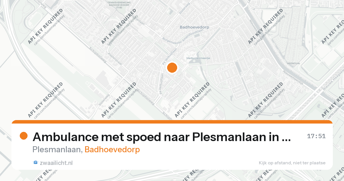 Ambulance met spoed naar Plesmanlaan in Badhoevedorp — 6 jun 2026
