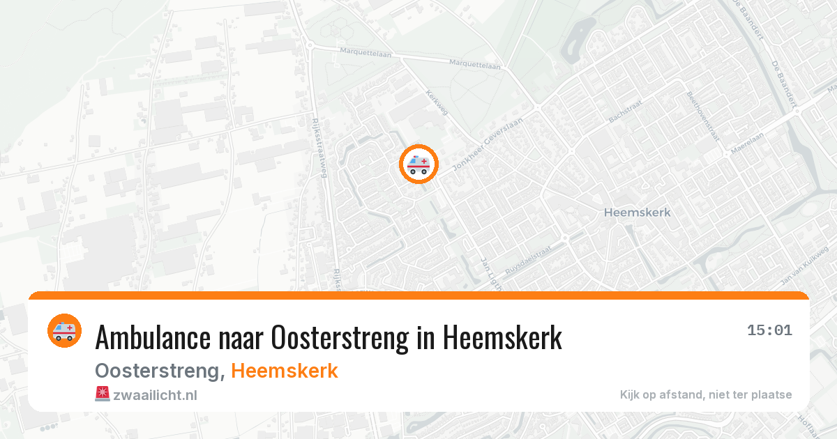 Ambulance naar Oosterstreng in Heemskerk — 18 jun 2026