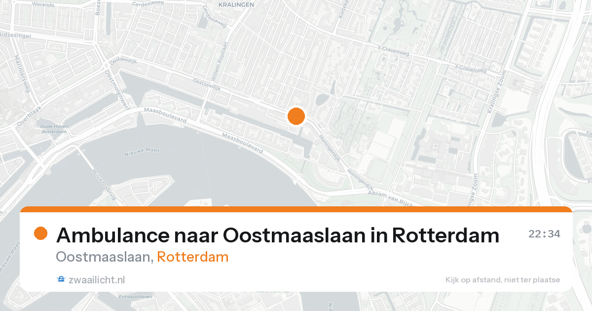 Ambulance naar Oostmaaslaan in Rotterdam — 23 aug 2026