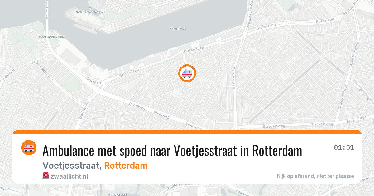 Ambulance met spoed naar Voetjesstraat in Rotterdam — 24 jun 2026