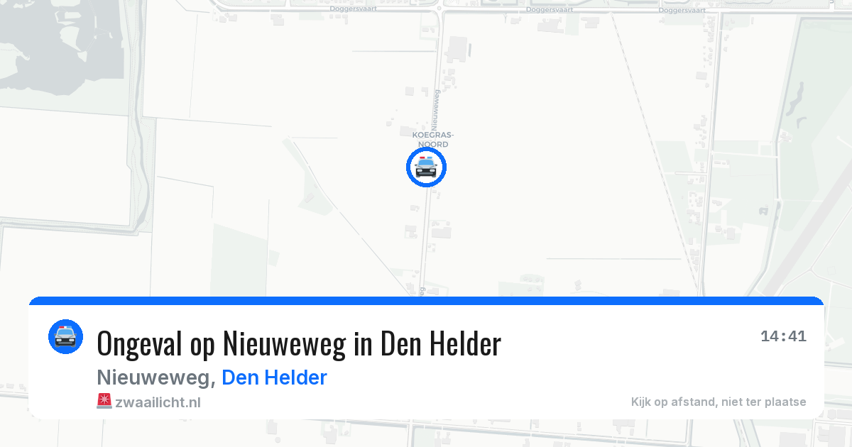 Ongeval op Nieuweweg in Den Helder — 6 apr 2026