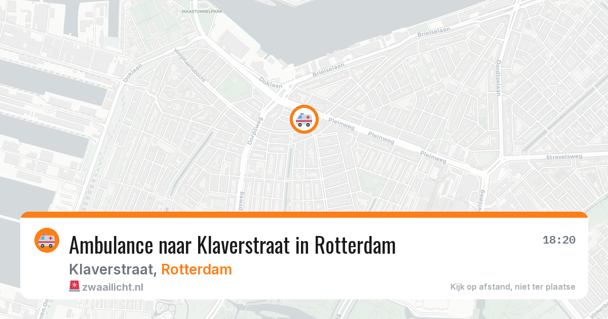 Ambulance naar Klaverstraat in Rotterdam — 31 mrt 2026