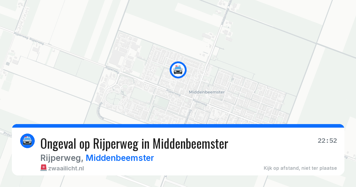 Ongeval op Rijperweg in Middenbeemster — 1 aug 2026