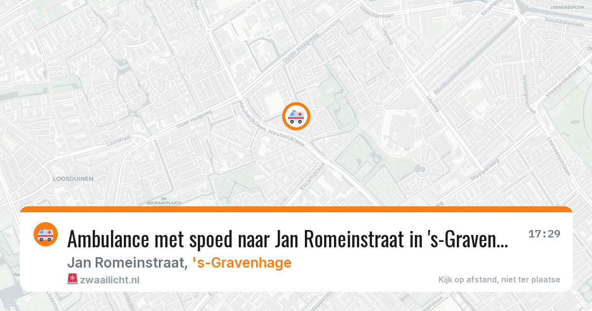 Ambulance met spoed naar Jan Romeinstraat in 's-Gravenhage — 8 feb 2026