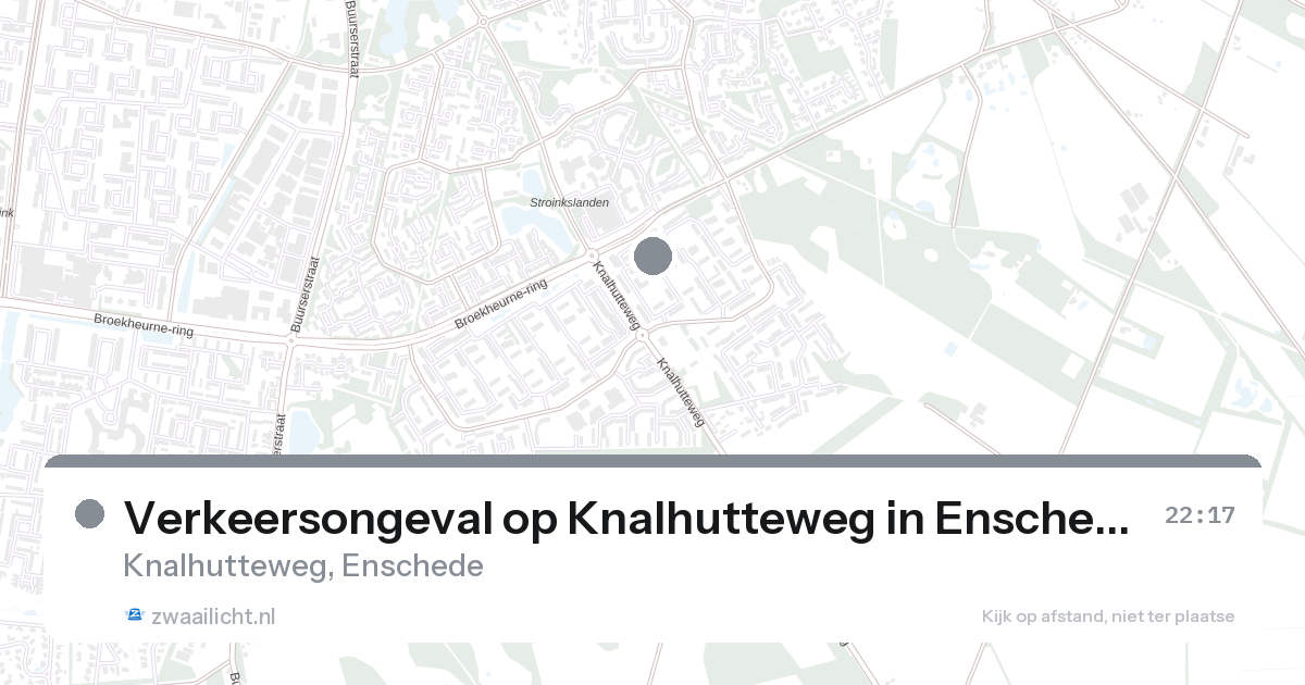 Verkeersongeval op Knalhutteweg in Enschede — 26 aug 2026