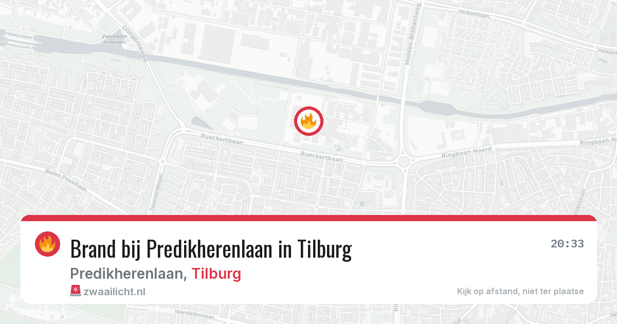 Brand bij Predikherenlaan in Tilburg — 3 apr 2026