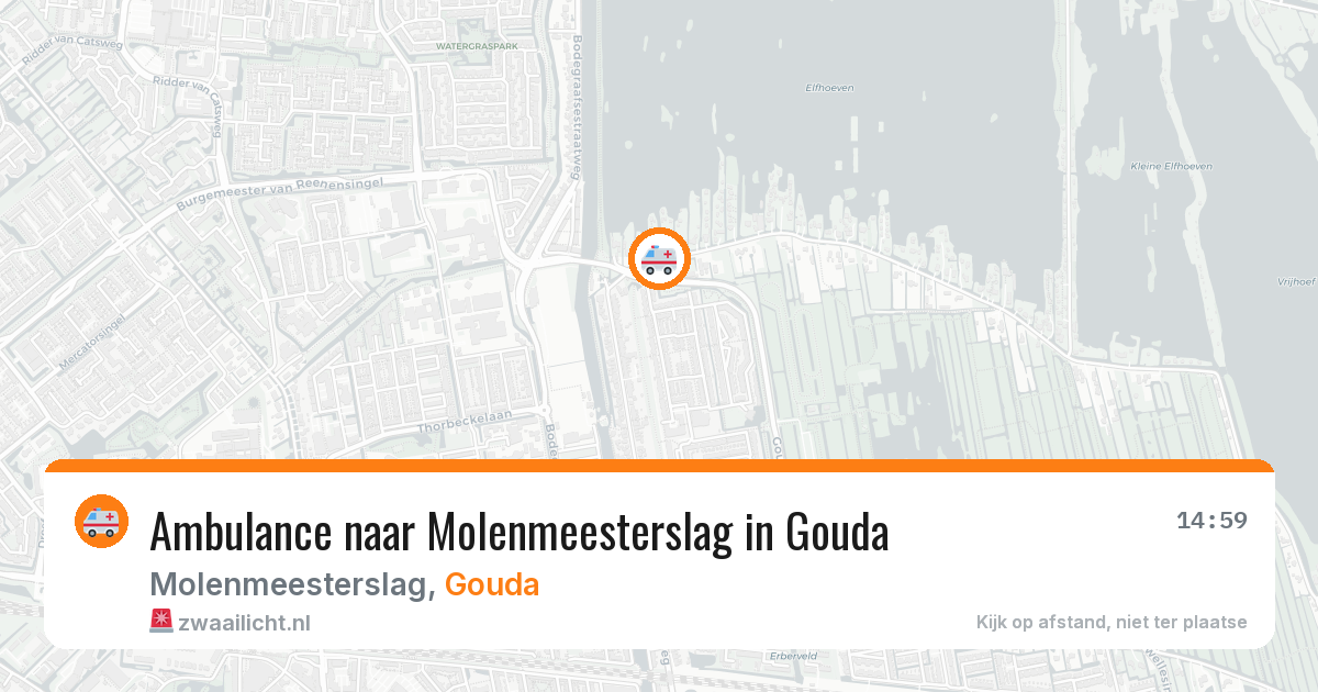 Ambulance naar Molenmeesterslag in Gouda — 20 mei 2026