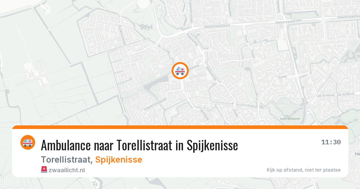 Ambulance naar Torellistraat in Spijkenisse — 1 jun 2026