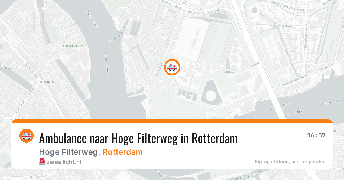 Ambulance naar Hoge Filterweg in Rotterdam — 6 jul 2026
