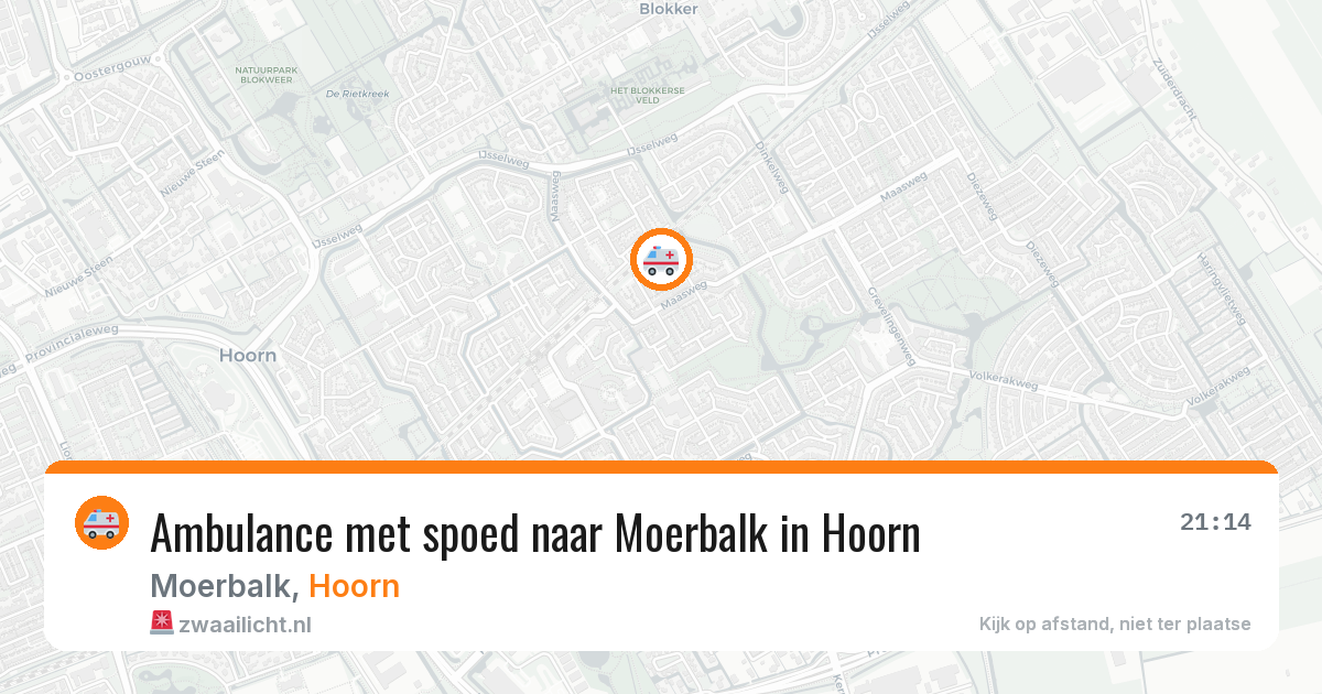 Ambulance met spoed naar Moerbalk in Hoorn — 18 jan 2026