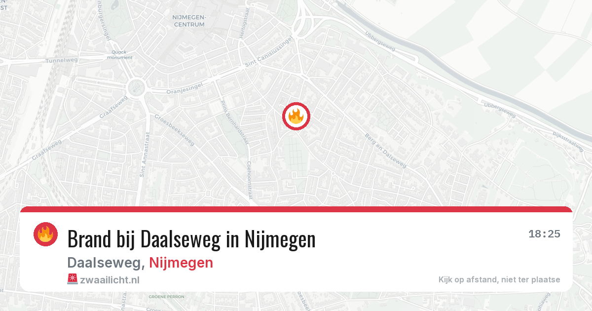 Brand bij Daalseweg in Nijmegen — 28 jun 2026