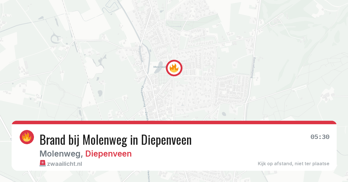 Brand bij Molenweg in Diepenveen — 28 jun 2026
