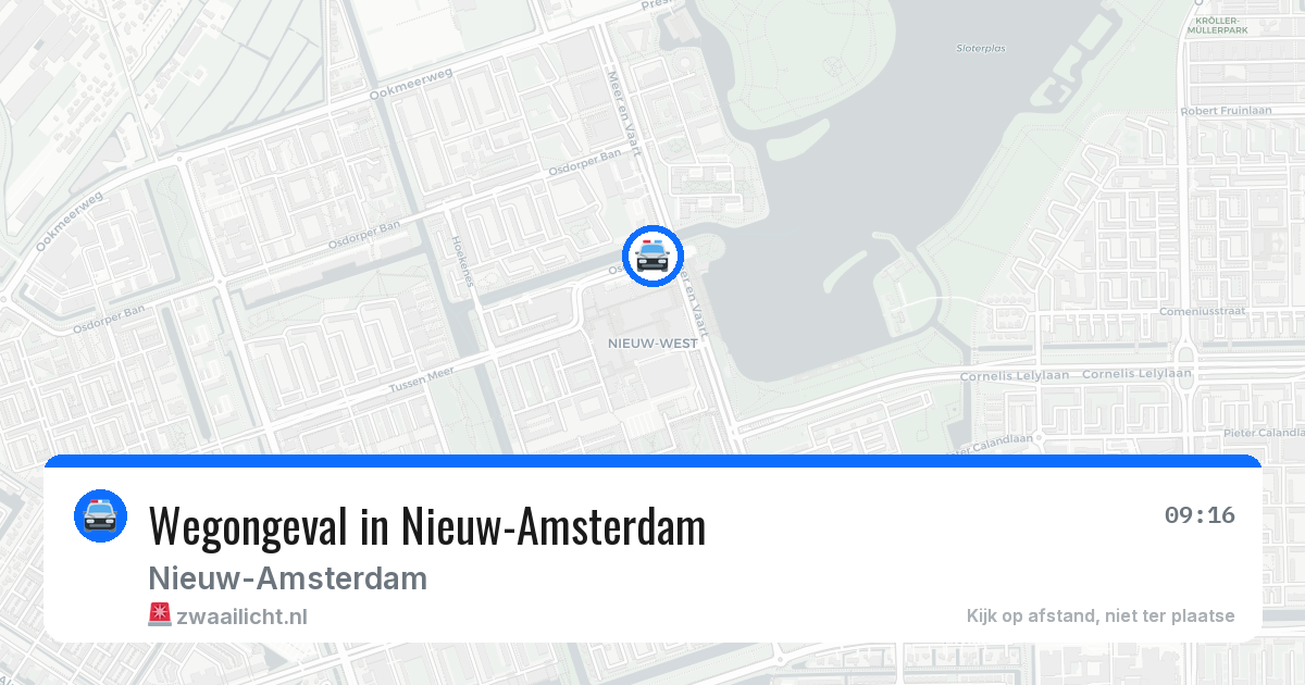 Wegongeval in Nieuw-Amsterdam — 10 jun 2026
