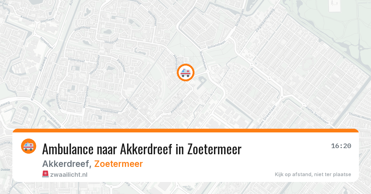 Ambulance naar Akkerdreef in Zoetermeer — 15 jun 2026