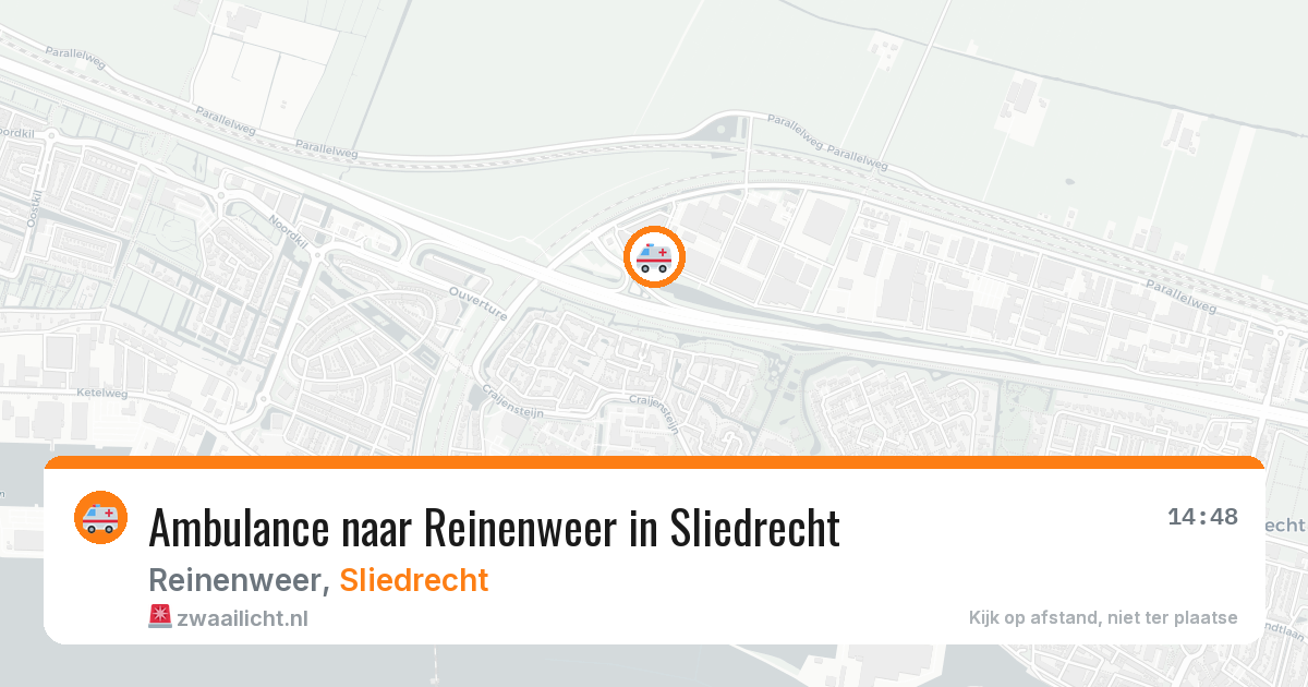 Ambulance naar Reinenweer in Sliedrecht — 6 jul 2026