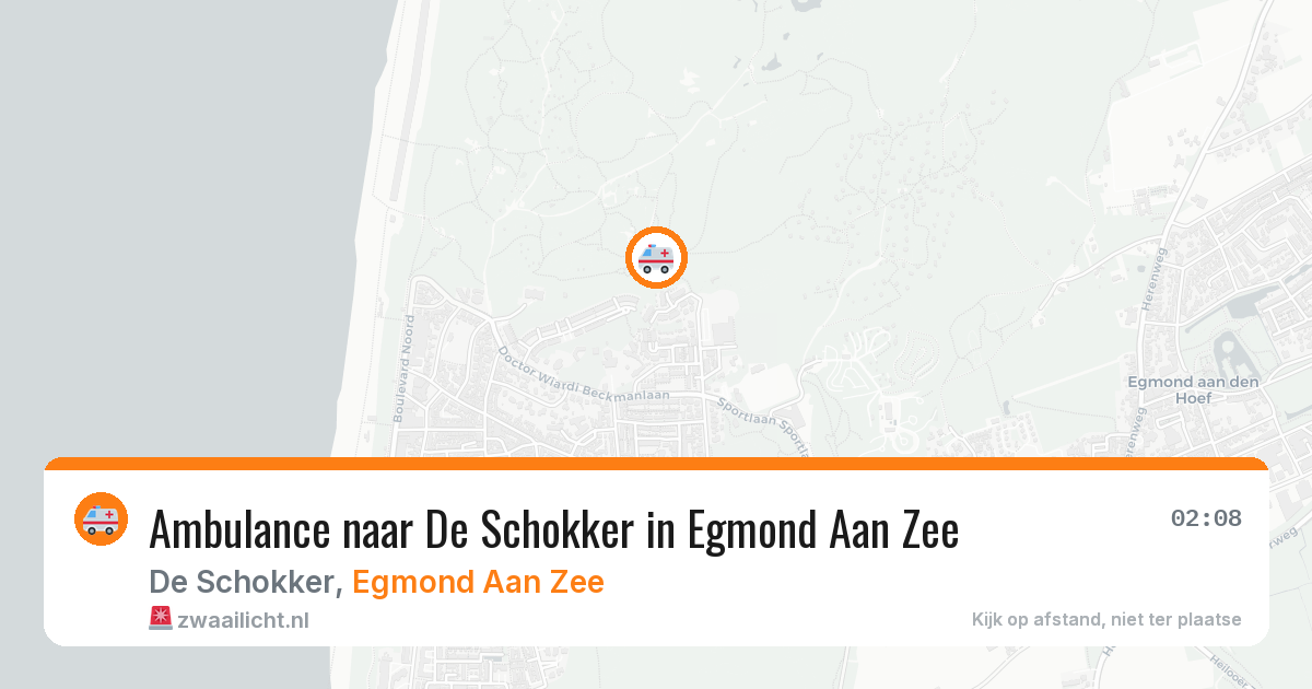 Ambulance naar De Schokker in Egmond Aan Zee — 29 jul 2026